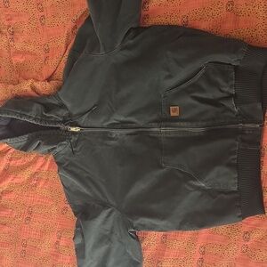 Carhartt Men's Hooded Jacket 2XL Tall Green